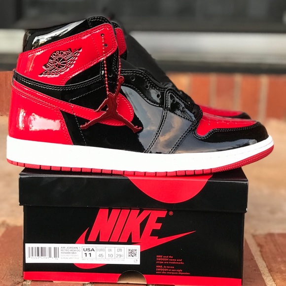 Air Jordan Retro 1 OG Patent Bred / Banned Size 8.5, 9, 11 - Picture 16 of 16